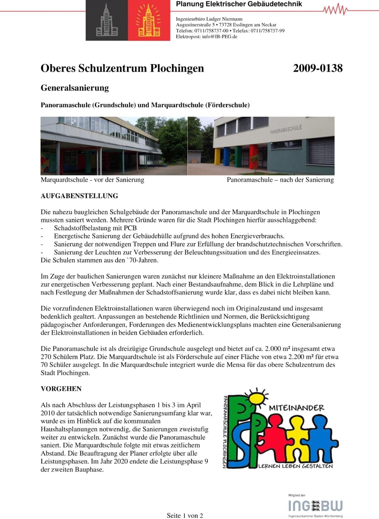 Schulzentrum Plochingen – Ansicht 1